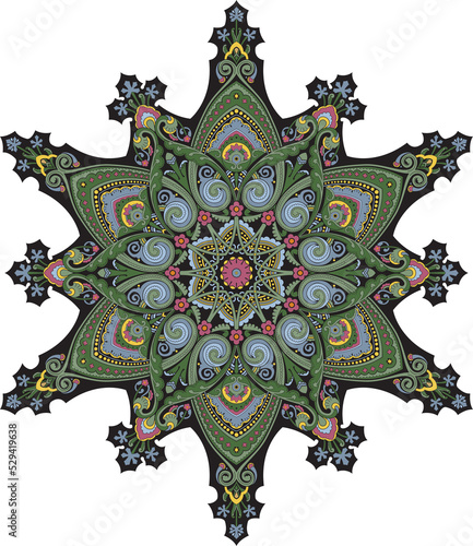 Middle eastern floral patte...