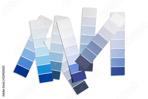 Color samples palette design catalog on a transparent background