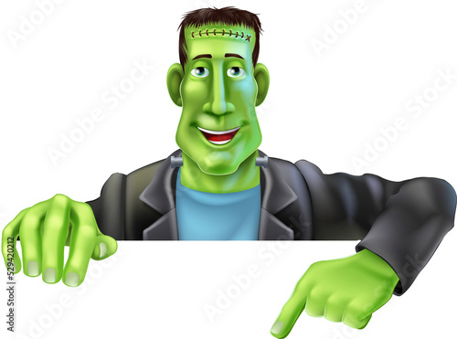 Frankenstein Witch Pointing...