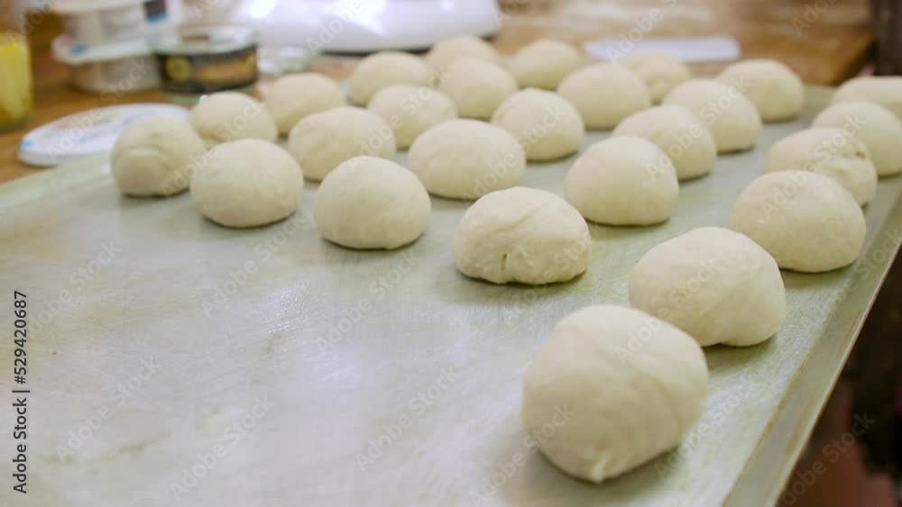 production of bakery products in a bakery. Industrial production of bakery products. bread production of bakery products in a bakery. Industrial production of bakery products. bread