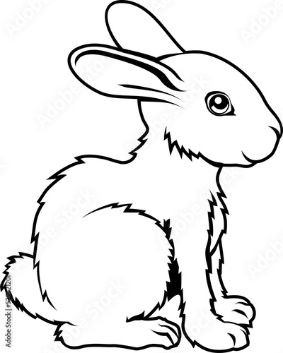 Stylised rabbit illustration