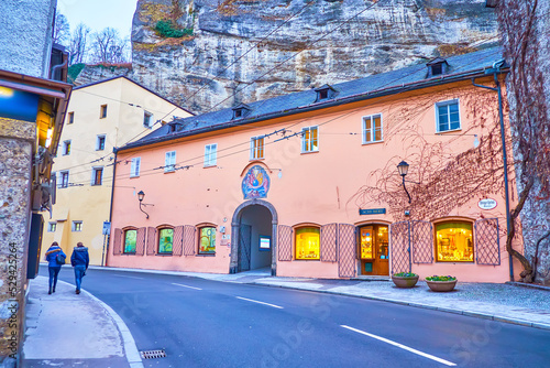 The historical building of Burgerspital, former Admonter Hof, Salzburg, Austria photo