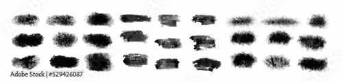 Big set of Black grunge stroke brush , banner, label, for your design, vector.