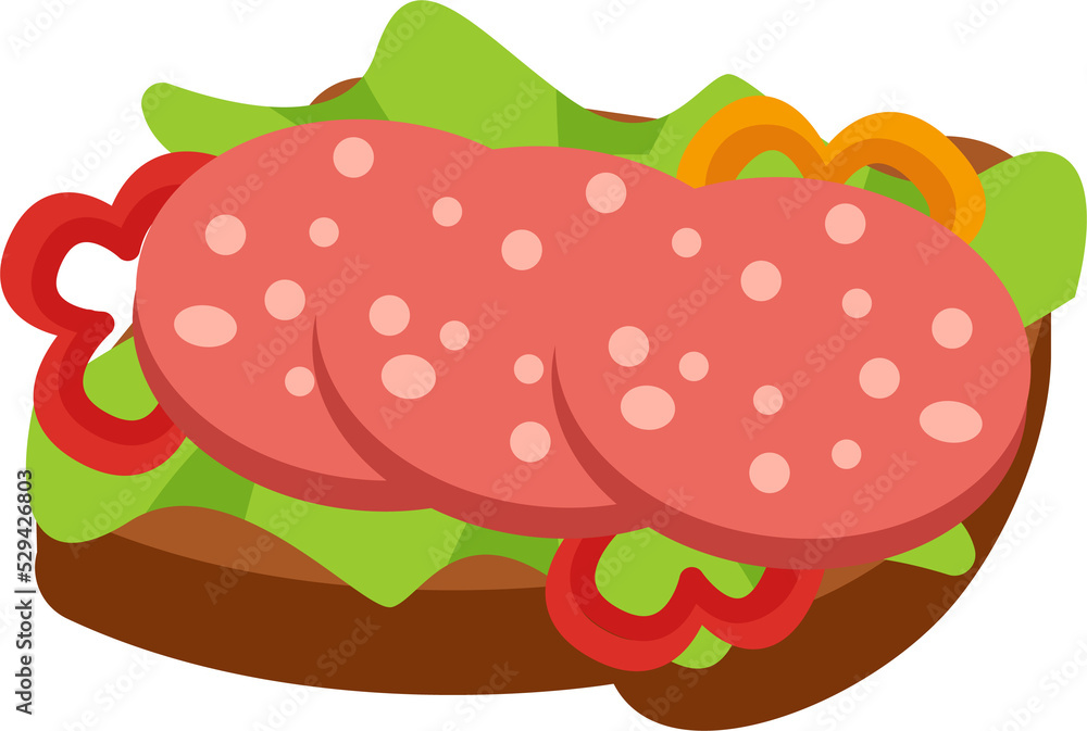 Sausage sandwich Food icon Sausage sandwich Food icon
