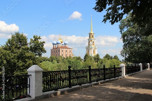  View of the Ryazan Kremlin from the embankment of the river Trubezh