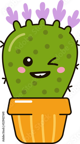 Funny Cartoon Cactus photo