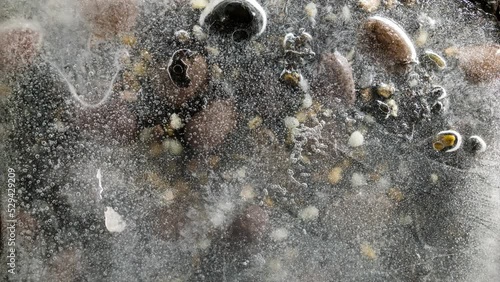 Time lapse of melting ice on the ground, The effect of glowbal warming.
