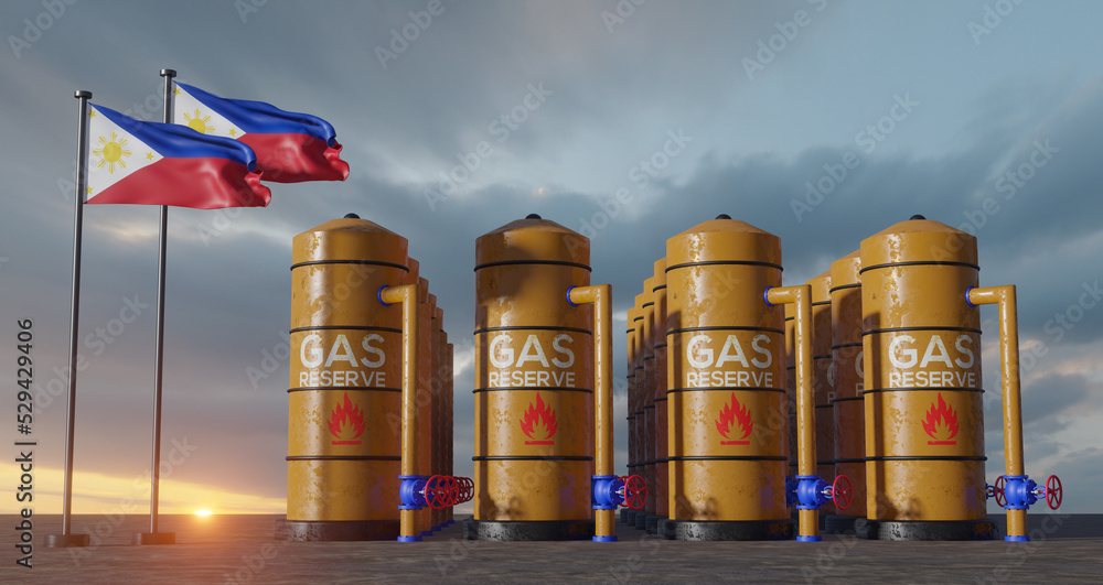 ภาพประกอบสต็อก Philippines gas reserve, Philippines Gas storage
