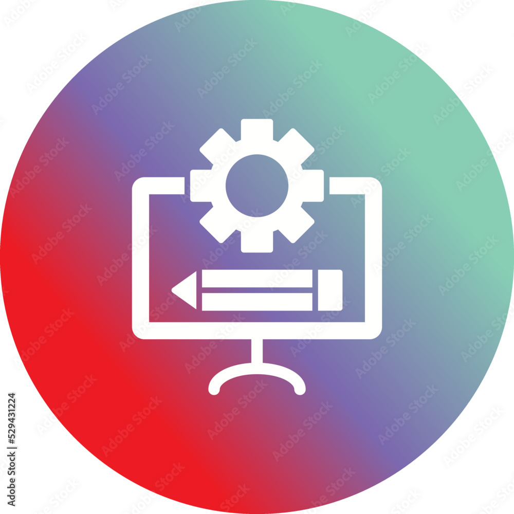 Unique Glyph vector icon Unique Glyph vector icon