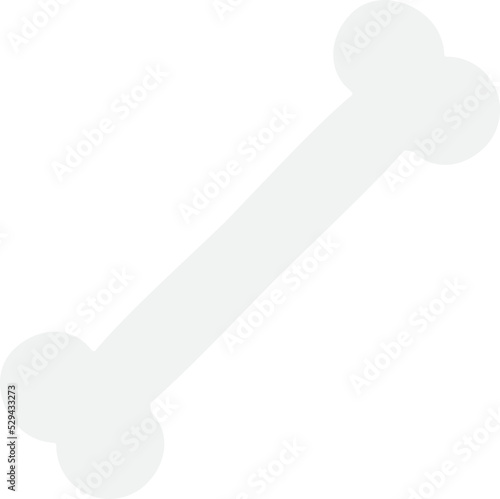 Vector illustration of bone. Icon of bone snack for dog 