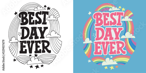 Hand drawn funny lettering quote. Inspiration slogan for print and poster design. Cool for t shirt and mug printing.