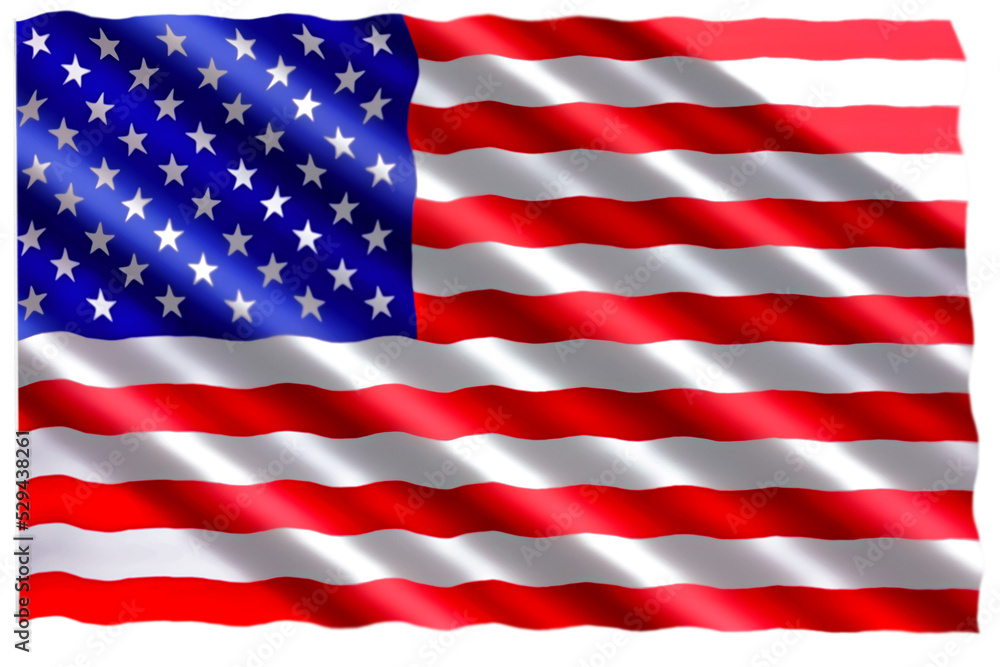 Isolated image of waving USA flag. PNG file with transparent background. Isolated image of waving USA flag. PNG file with transparent background.