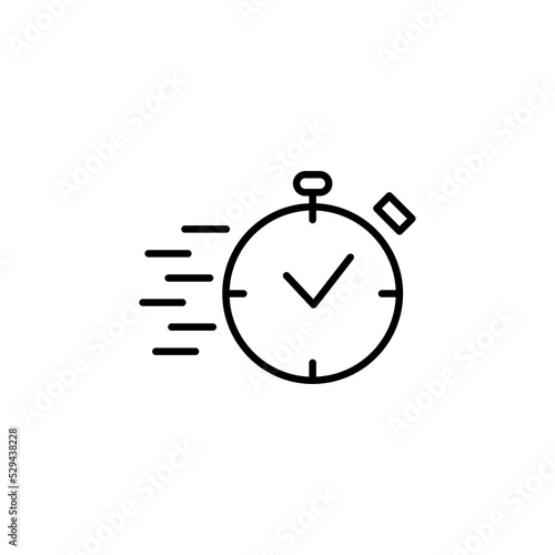 Quick response line icon. Simple element illustration. Quick response concept outline symbol design.