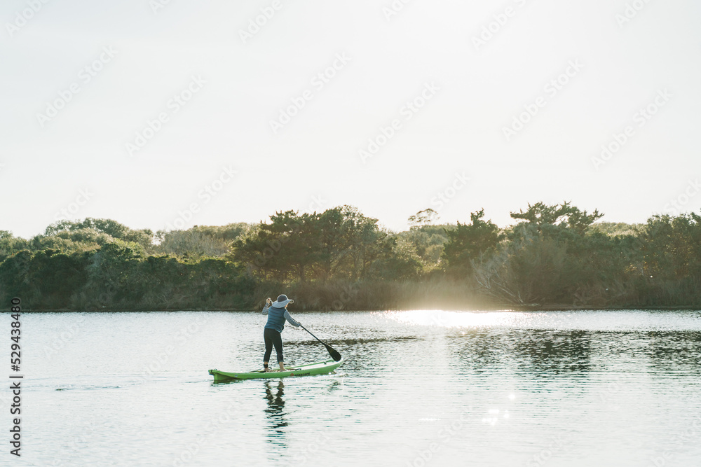 Naklejka premium fishing on the lake