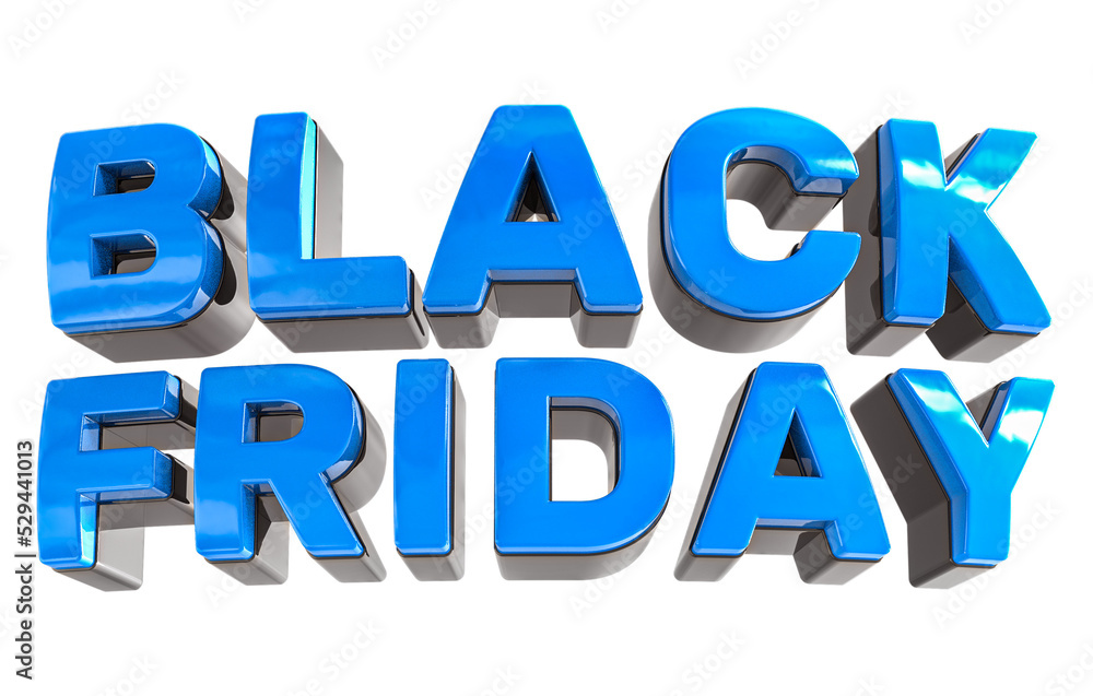 Black Friday Text 3d render Black Friday Text 3d render