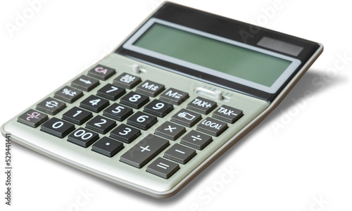 calculator isolated on white