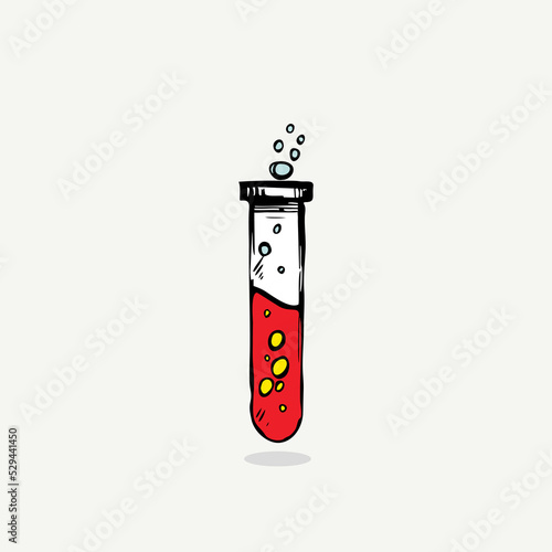Chemical test tubes icons illustration vector ,laboratory equipment icon ,Laboratory glass 