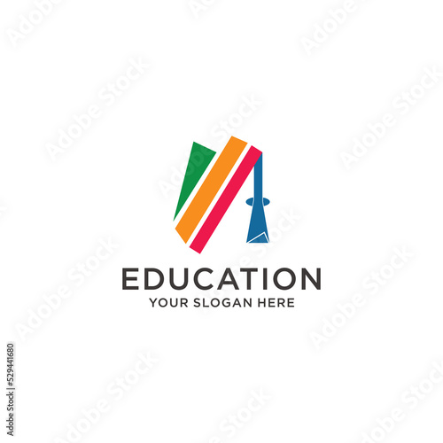 EDUCATION logo icon vector image