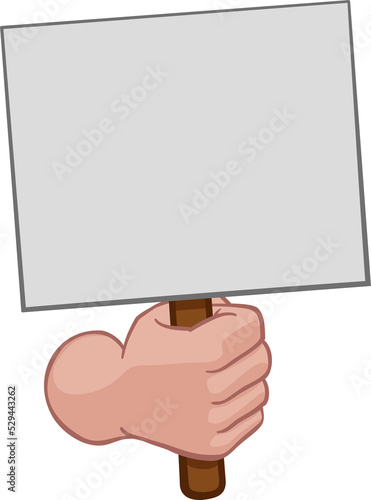 Hand Fist Holding a Blank S...