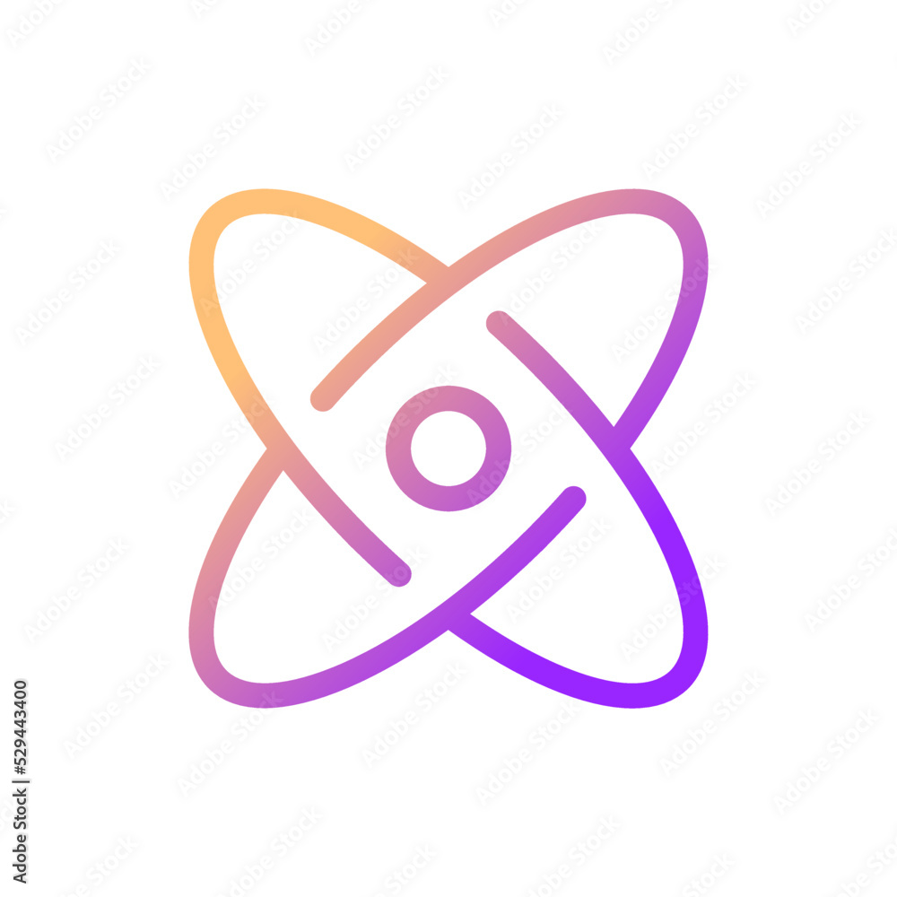 Science pixel perfect gradient linear ui icon. Atomic structure. Physics and chemistry courses. Line color user interface symbol. Modern style pictogram. Vector isolated outline illustration Science pixel perfect gradient linear ui icon. Atomic structure. Physics and chemistry courses. Line color user interface symbol. Modern style pictogram. Vector isolated outline illustration