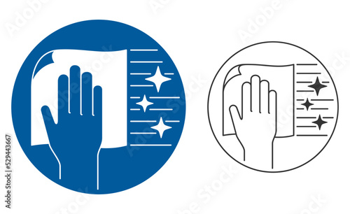 Perfect cleaning properties icon