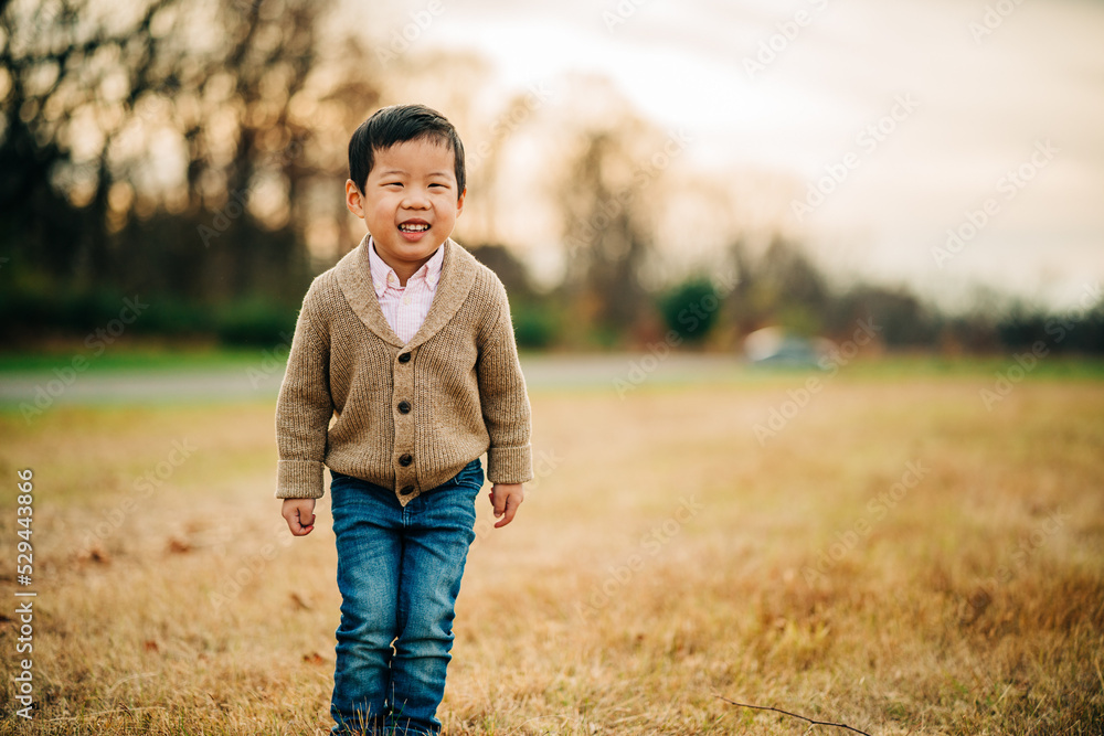 portrait of a cute boy playing outside in autumn portrait of a cute boy playing outside in autumn