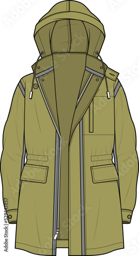 LONG COATS AND VARSITY JACKETS SKETCH VECTOR FOR MEN AND BOYS WEAR VECTOR
