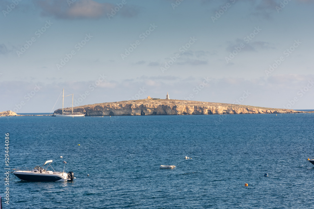 St. Paul's Island in Bugibba Harbor,  Malta