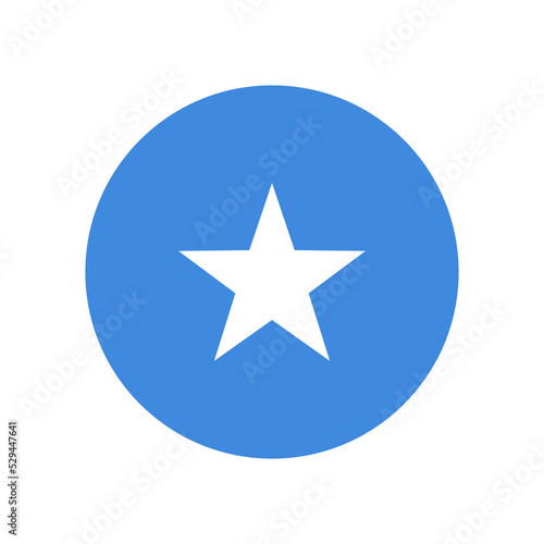 Somalia vector flag circle on white background