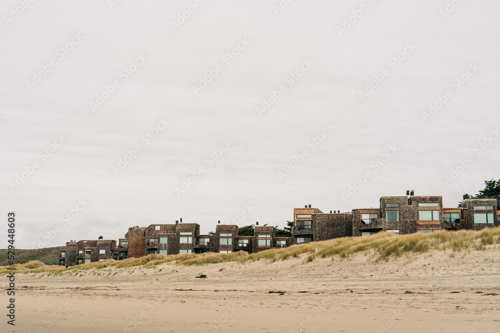 houses on the beach in brittany