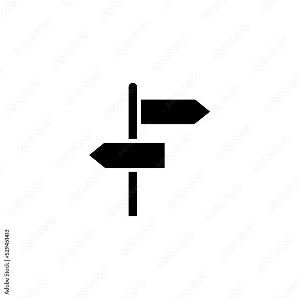Signpost, pointe line icon. Simple element illustration. Signpost, pointe concept outline symbol design. Signpost, pointe line icon. Simple element illustration. Signpost, pointe concept outline symbol design.