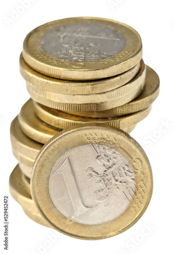Stapel aus 1 Euro Münzen © Tom Bayer