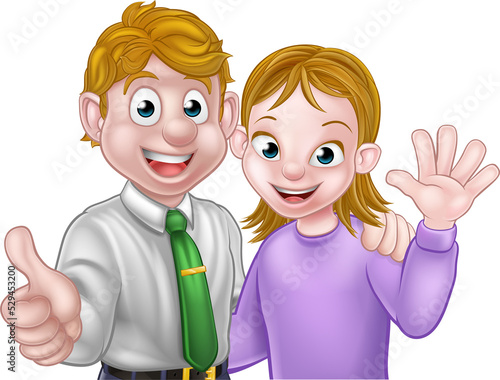 Cartoon Couple Characters