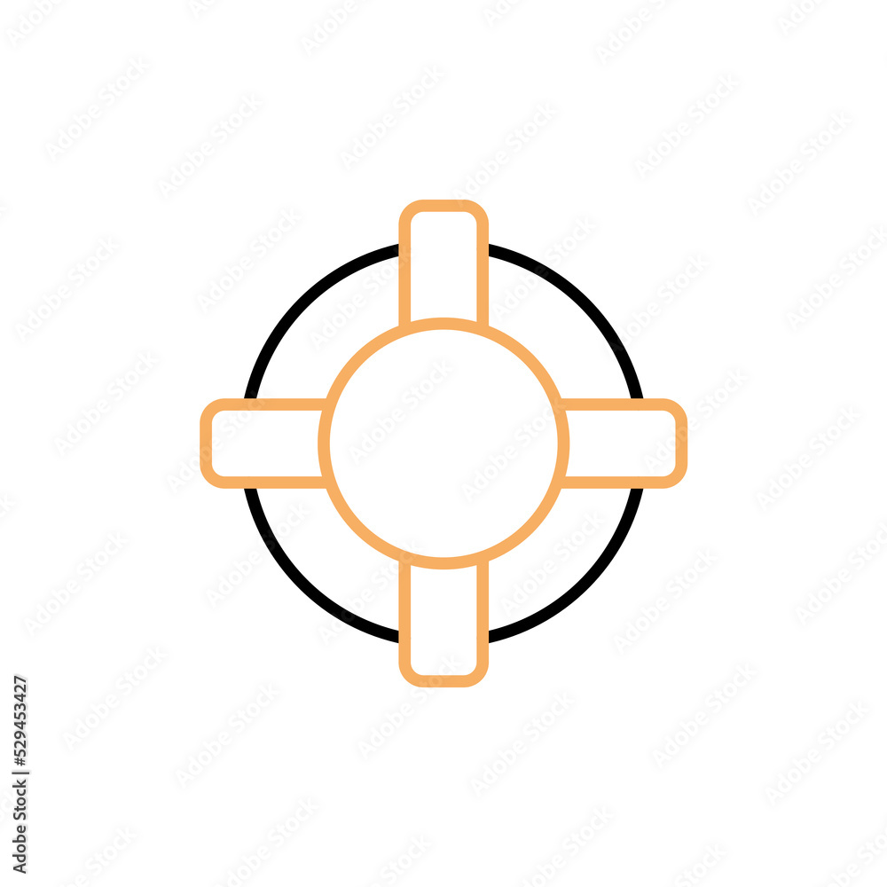lifebuoy line icon. Simple element illustration. Fast lifebuoy concept outline symbol design. lifebuoy line icon. Simple element illustration. Fast lifebuoy concept outline symbol design.