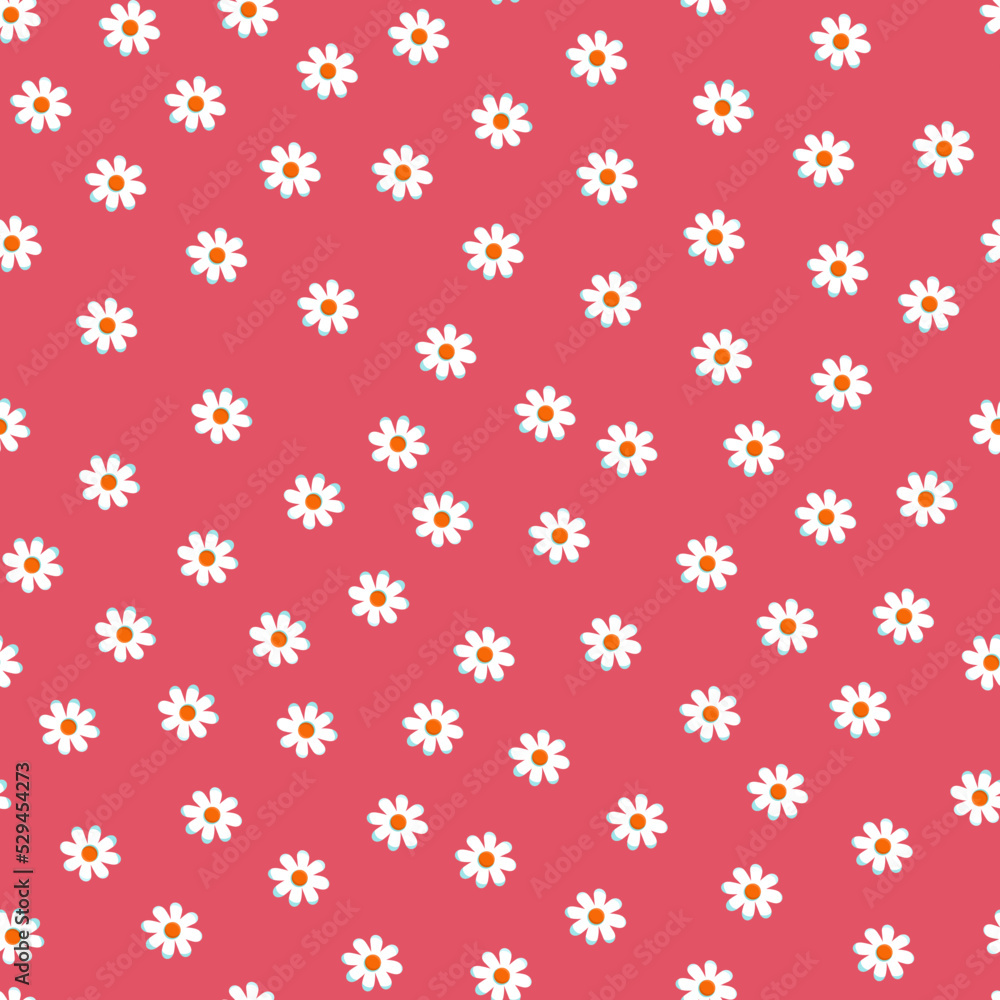 Floral seamless pattern. Plants and flowers cute summer print. Vector illustration. Floral seamless pattern. Plants and flowers cute summer print. Vector illustration.