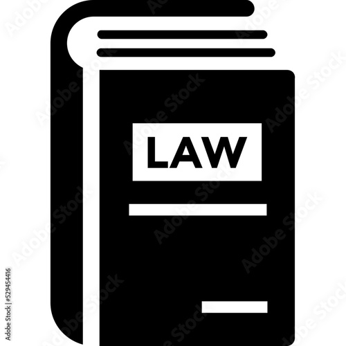 Law Book Vector Icon