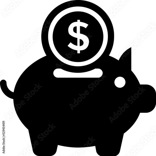 Piggy Bank Vector Icon