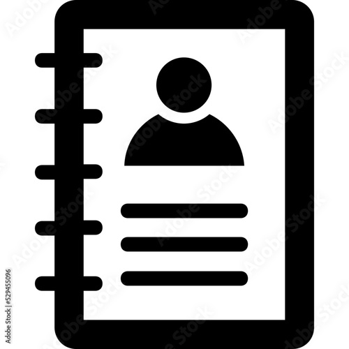 Account Book Vector Icon 