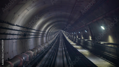 inside of the underground metro network.