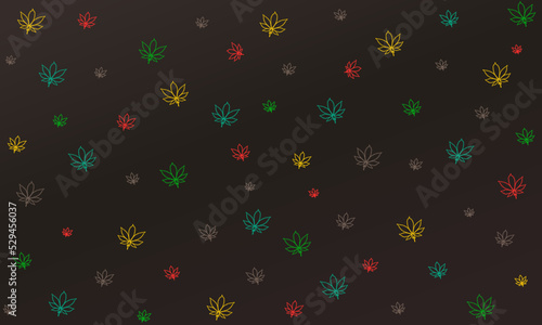 cannabis weed marijuana ganja kush leaf background pattern design