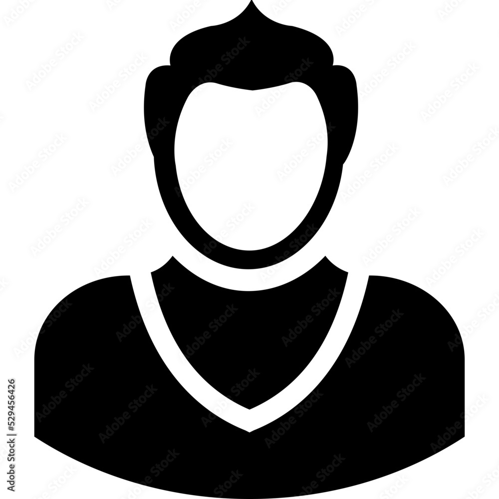 Fototapeta premium Young Boy Vector Icon