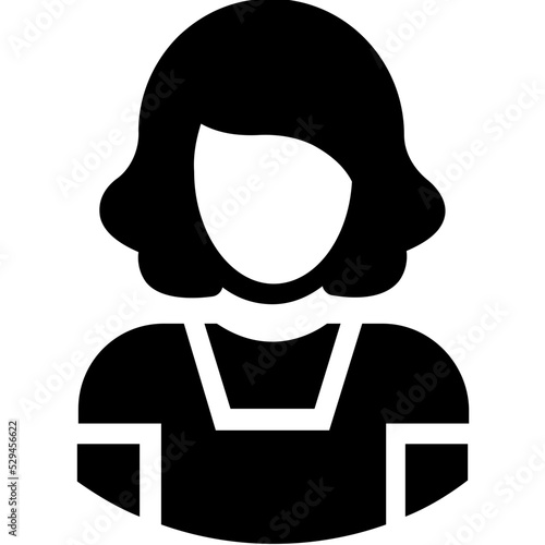School Girl Vector Icon 
