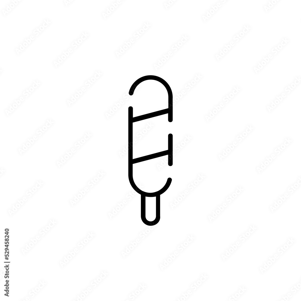 Ice Cream, Dessert, Sweet Dotted Line Icon Vector Illustration Logo Template. Suitable For Many Purposes. Ice Cream, Dessert, Sweet Dotted Line Icon Vector Illustration Logo Template. Suitable For Many Purposes.