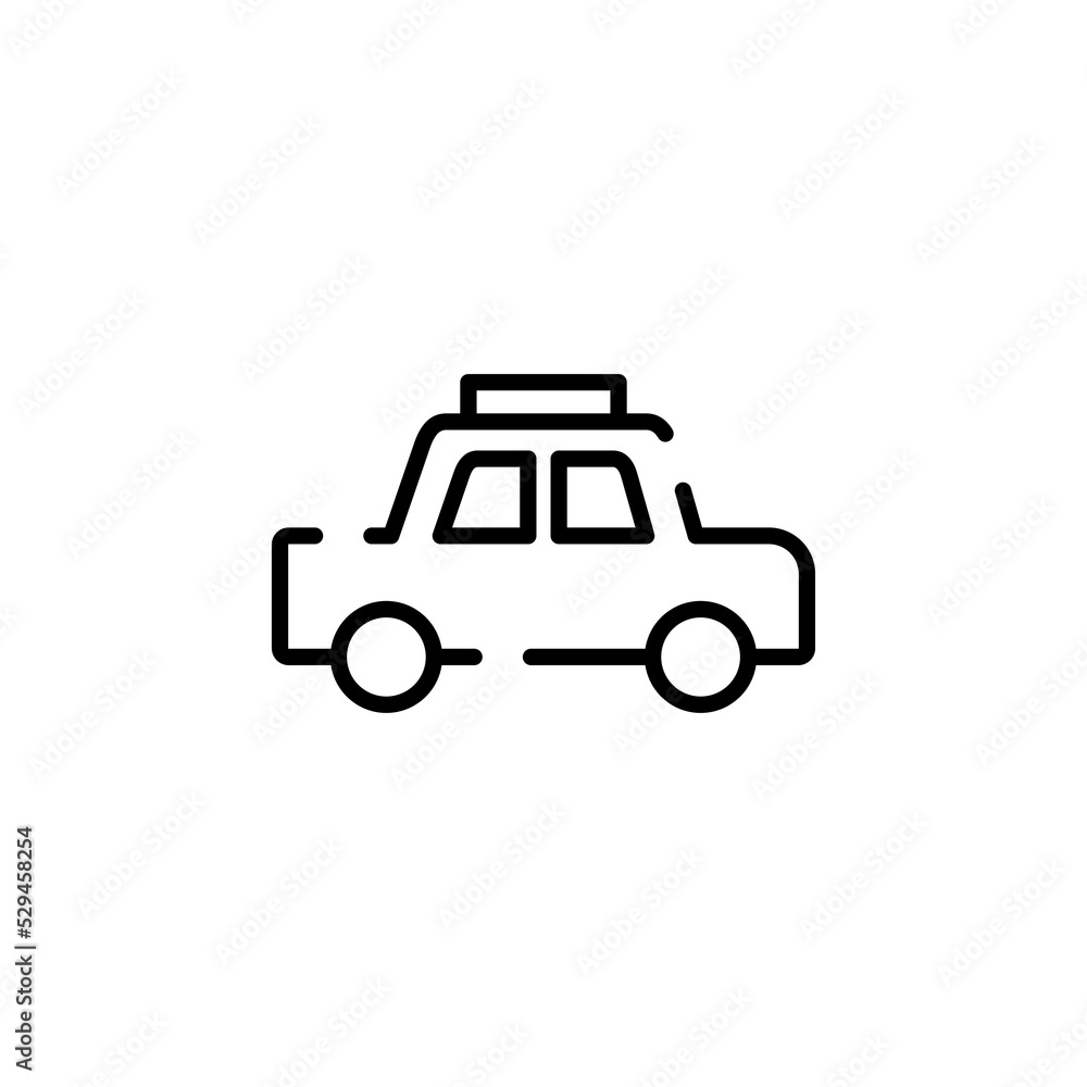 Cab, Taxi, Travel, Transportation Dotted Line Icon Vector Illustration Logo Template. Suitable For Many Purposes. Cab, Taxi, Travel, Transportation Dotted Line Icon Vector Illustration Logo Template. Suitable For Many Purposes.