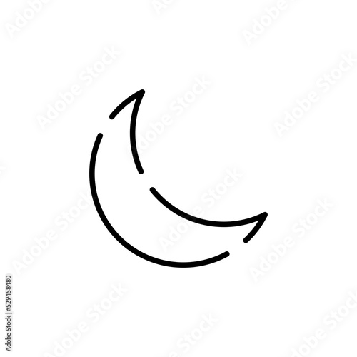 Sleep, Nap, Night Dotted Line Icon Vector Illustration Logo Template. Suitable For Many Purposes.