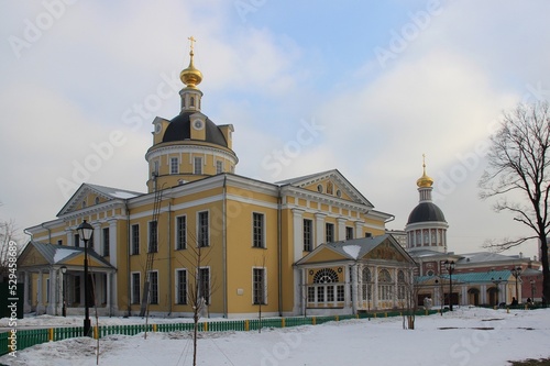 Pokrovsky Cathedral and Church of the Nativity in Rogozhskaya Sloboda in Moscow