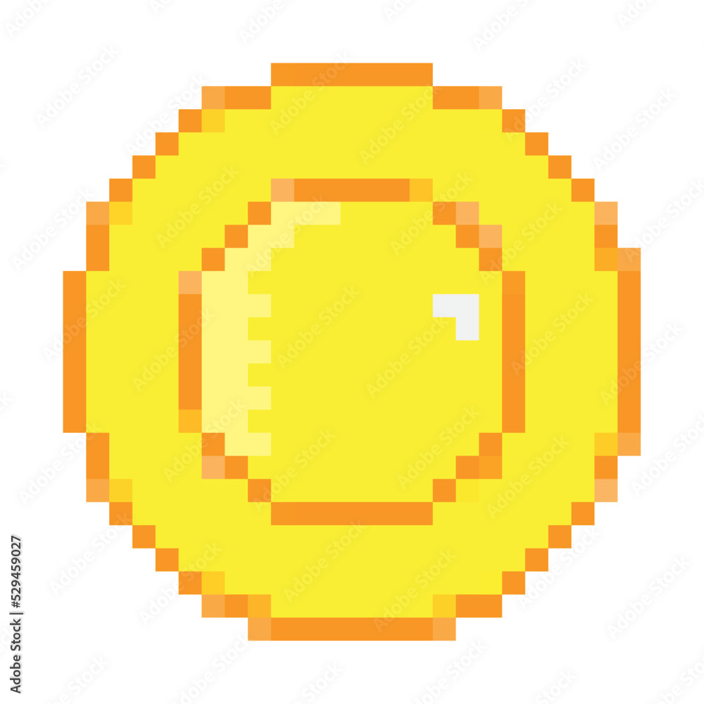 pixel coin icon pixel coin icon