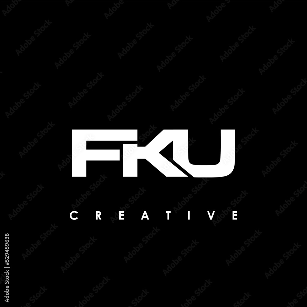 FKU Letter Initial Logo Design Template Vector Illustration FKU Letter Initial Logo Design Template Vector Illustration
