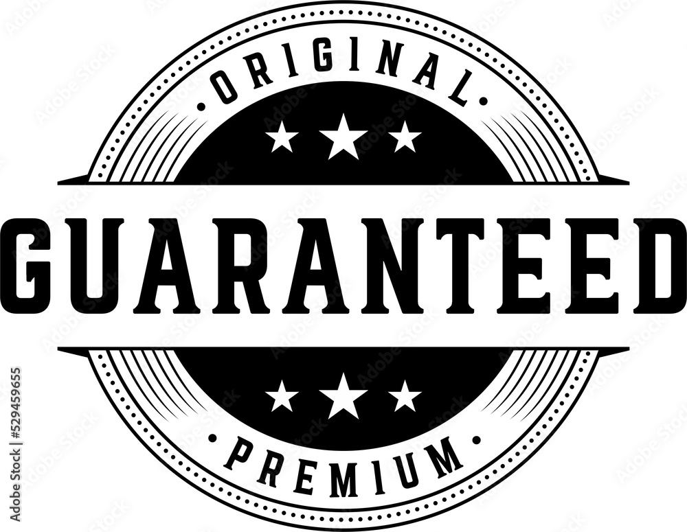 Fototapeta premium Best Quality Guarantee Red Seal Isolated Vector