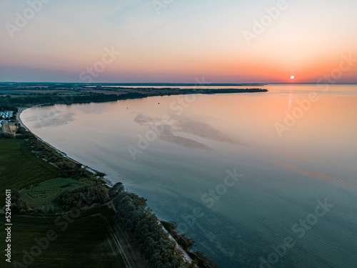 sunset over the baltic sea